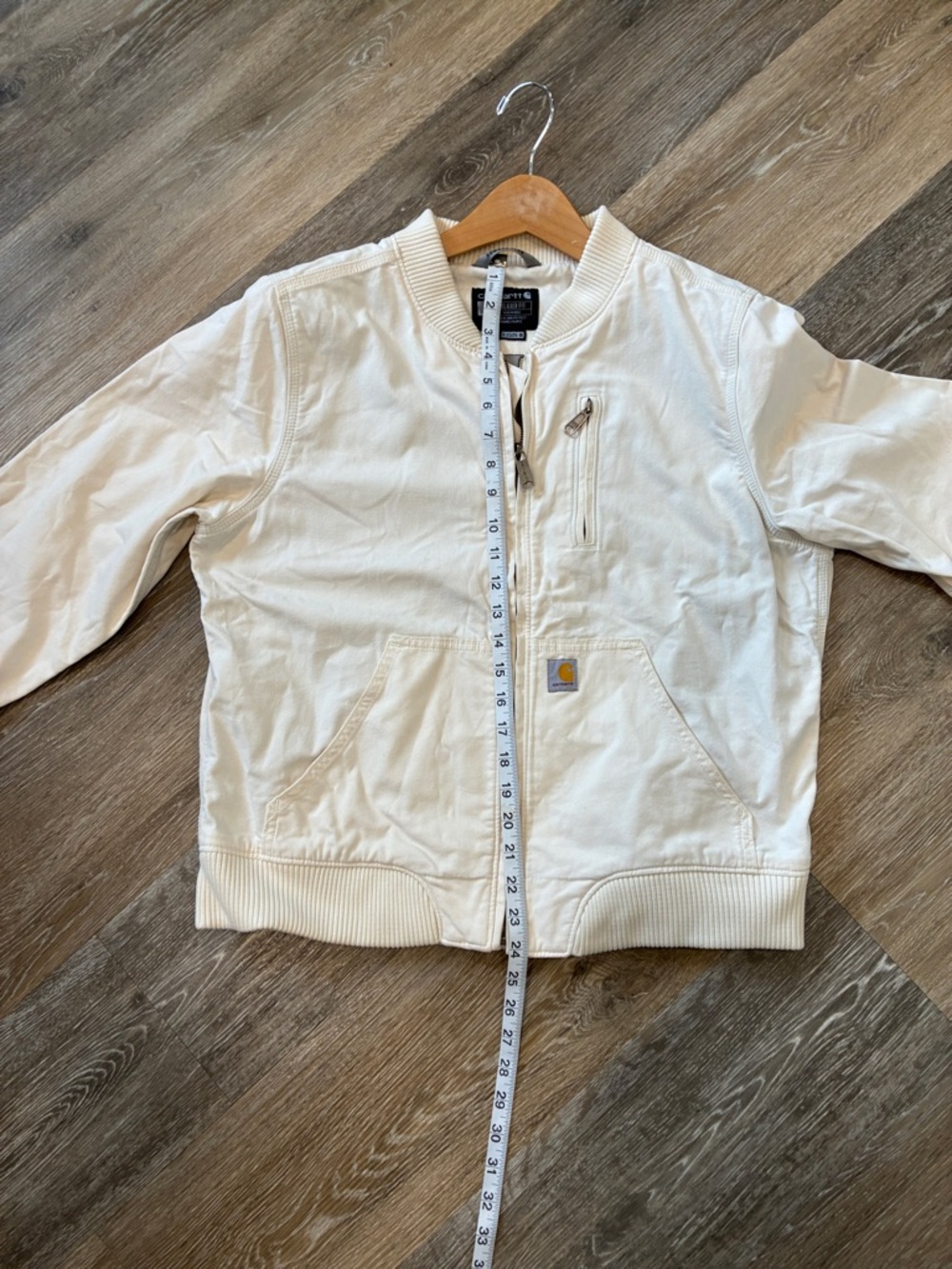 Carhartt Women's Cream Bomber Jacket - Picture 7 of 12